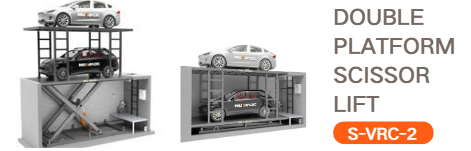 S-VRC-2, la nostra piattaforma elevatrice a forbice a doppia piattaforma.