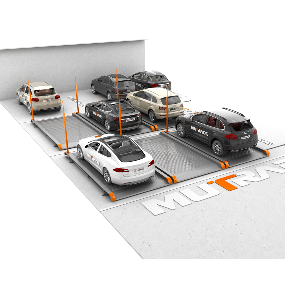 Sistema di parcheggio meccanico in un edificio esistente